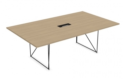 Møtebord AIR i hvitpigmentert eik