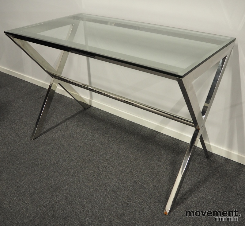 Solgt!Skrivebord / konsollbord i glass / - 2 / 4