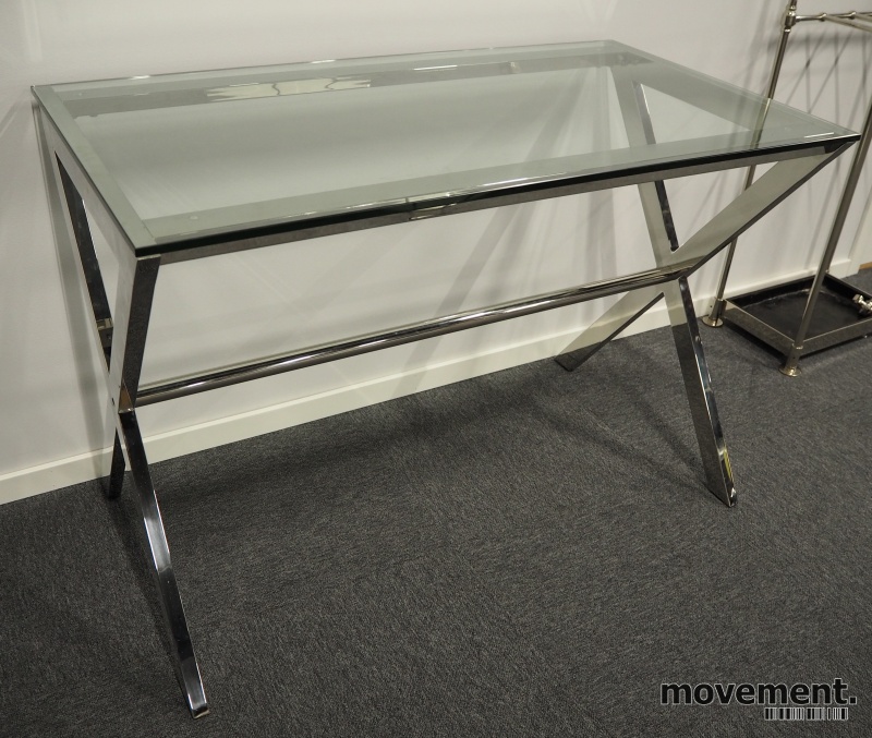 Solgt!Skrivebord / konsollbord i glass / - 3 / 4