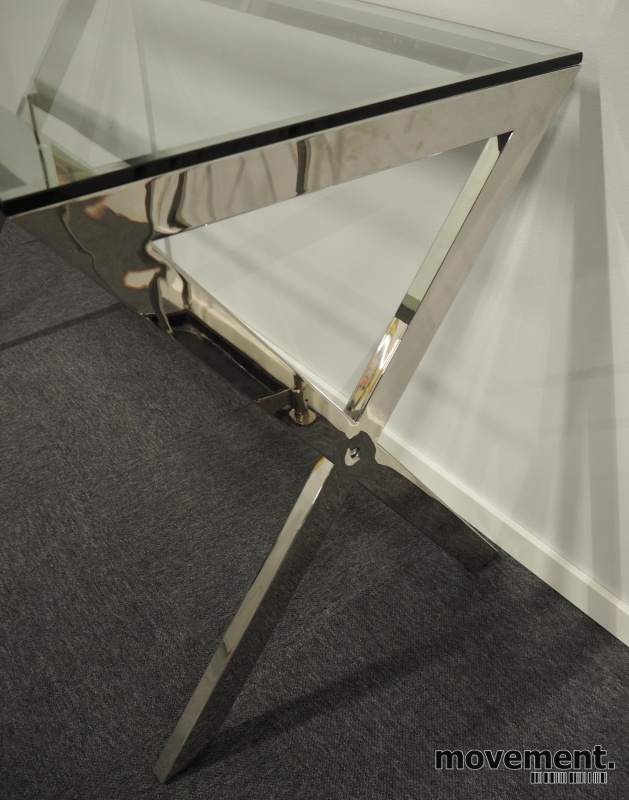 Solgt!Skrivebord / konsollbord i glass / - 4 / 4