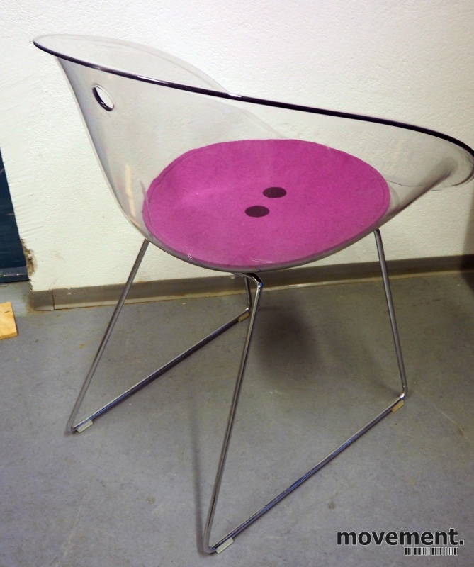 Solgt!Konferansestol i transparent akryl - 2 / 2