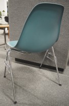 Vitra DSS konferansestol i sjøgrønt / krom, Design: Charles & Ray Eames, pent brukt