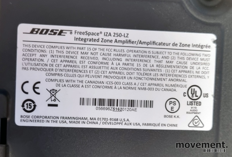 Solgt!Bose Freespace IZA 250-LZ - 3 / 3