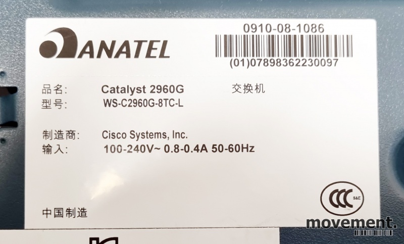 Solgt!Cisco WS-C2960G-8TC-L kompakt 8port - 2 / 2