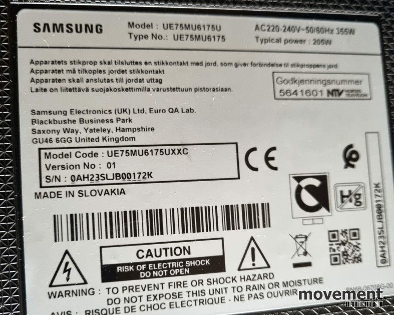 Solgt!Samsung 75toms Smart TV 75toms 4K - 3 / 3