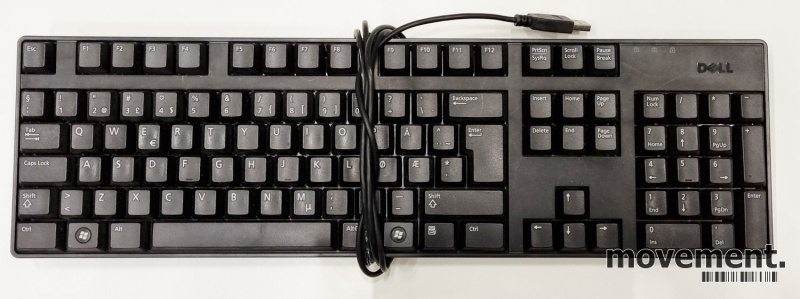 Solgt!Dell USB-tastatur, modell SK-8175, - 1 / 2