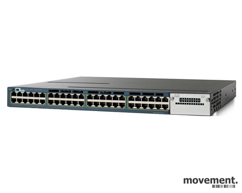 Solgt!Rackswitch: Cisco WS-C3560X-48PF-L