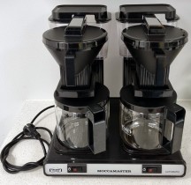 Moccamaster dobbel kaffetrakter KBG 744 AO, Kaffemaskin for kontor/kantine etc, pent brukt.