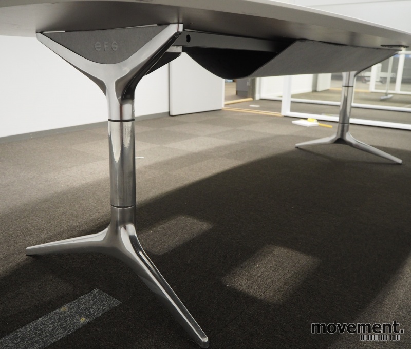 Solgt!Møtebord i hvitt / polert aluminium - 3 / 3