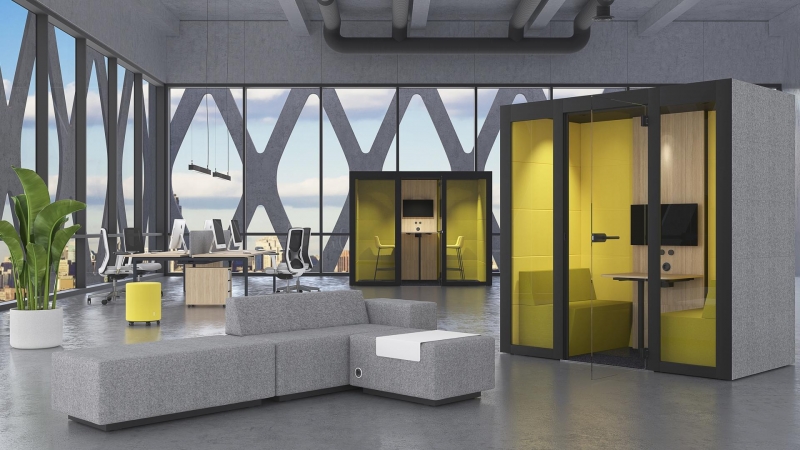 Lydisolert stillerom / møterom i