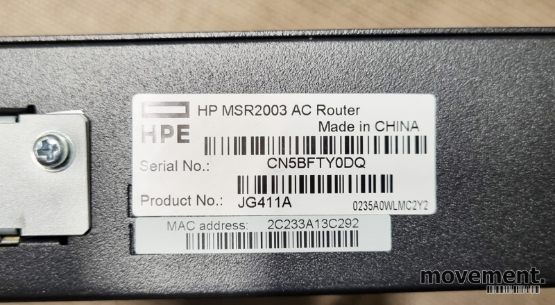 Solgt!Hewlett-Packard MSR2003 AC Router, - 3 / 4