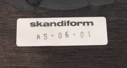 Skandiform Jefferson barstol / barkrakk i sort / krom, sittehøyde 79cm, pent brukt