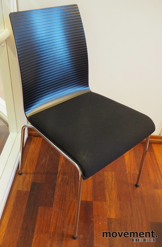 Solgt!Konferansestol / stablestol i sort - 1 / 5