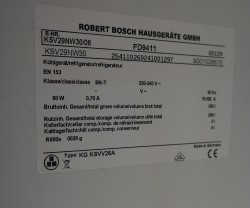 Bosch KSV29NW30/06 frittstående kjøleskap, 160cm høyde, pent brukt