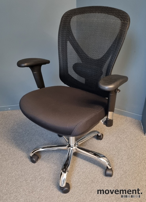 Solgt!Kontorstol fra Staples i sort / - 1 / 3