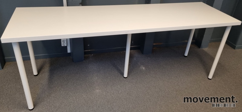 Solgt!Enkelt bord fra Ikea, Linnmon hvit - 1 / 3