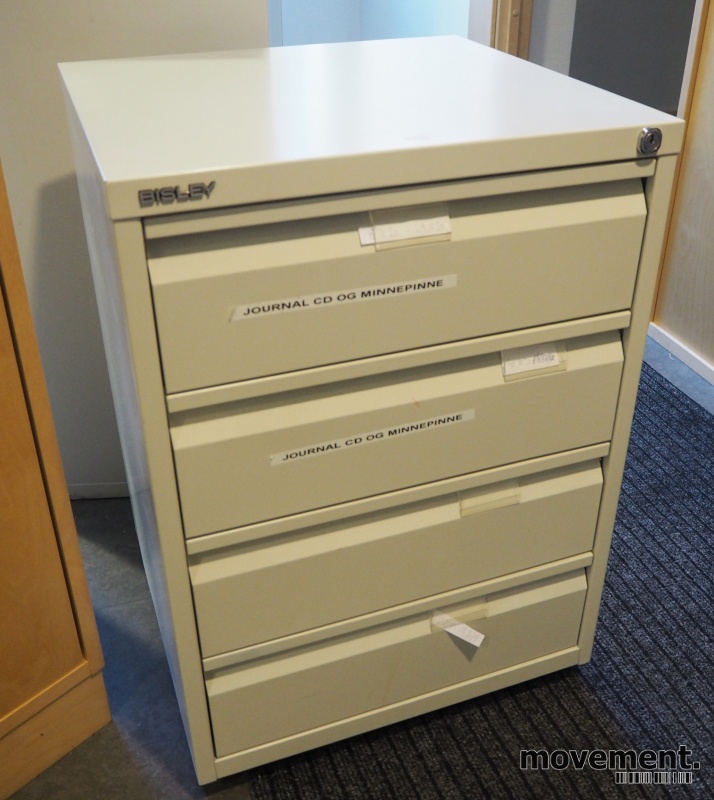 Solgt!Bisley 4-skuffers skuffeseksjon / - 1 / 3