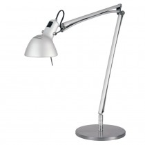 Skrivebordslampe i aluminium fra Lumina, modell Naomi, med bordfot, E27, pent brukt