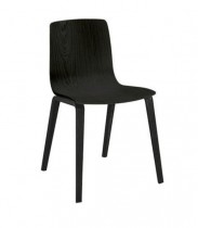 Lekker konferansestol fra Arper, modell Aava, Sort sete, sorte ben, Design: Kotilainen, pent brukt