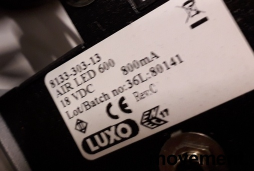Solgt!Luxo AIR LED 600 grå med bordfeste, - 3 / 3