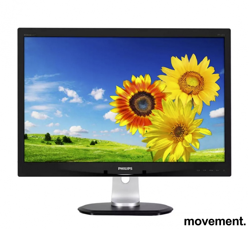 Solgt!Flatskjerm til PC: Philips 24toms