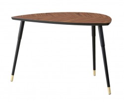 IKEA Lövbacken loungebord / sofabord i mørk poppelfiner, 77x39cm, H=52cm, pent brukt