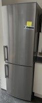 Ikea kjøleskap / kombiskap i rustfritt stål, modell Kylig 502.823.56, 184,5cm høyde, pent brukt