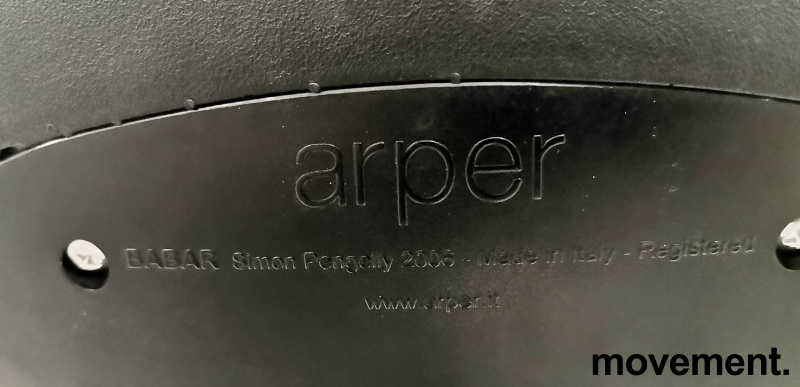 Solgt!Barstol fra Arper i sort / satinert - 3 / 3