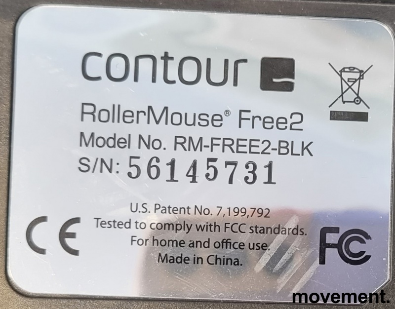 Solgt!Rollermouse Free2 USB i sort, - 3 / 3