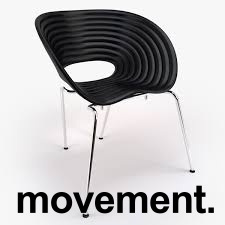 Designstol i sort, Vitra, modell