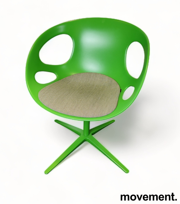 Point Al Rin Design Solgt!Konferansestol i grønt / lyst bruntfra Fritz Hansen, modell Rin ...