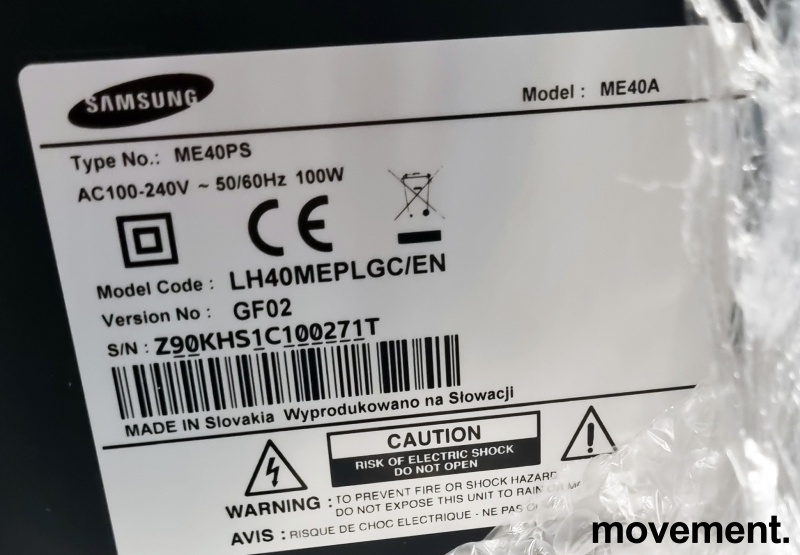 Solgt!Stativ med 2 stk Samsung ME40B, - 5 / 5