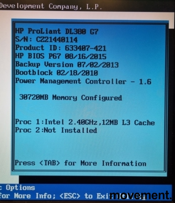 Solgt!HP Rackserver Proliant DL380 G7 -  - 2 / 3