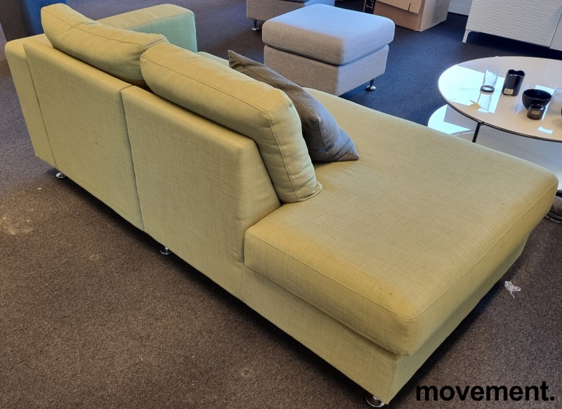 Solgt!Sofa i blek grønn, 196cm bredde, - 3 / 5
