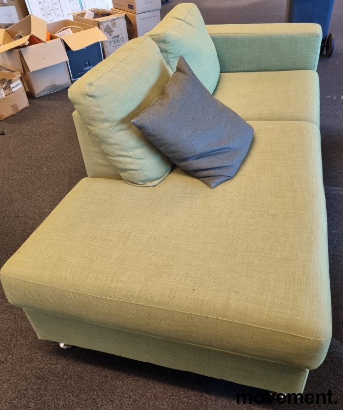 Solgt!Sofa i blek grønn, 196cm bredde, - 4 / 5