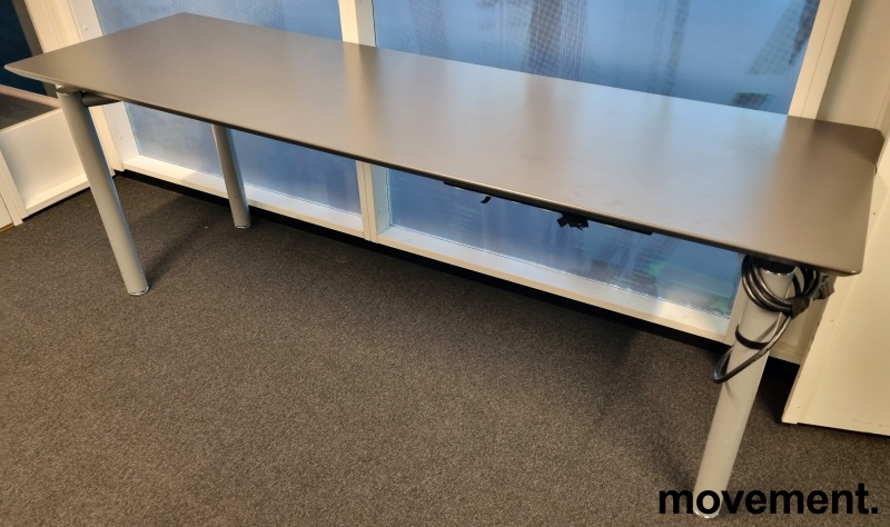 Solgt!Skrivebord / printerbord i grått, - 1 / 3