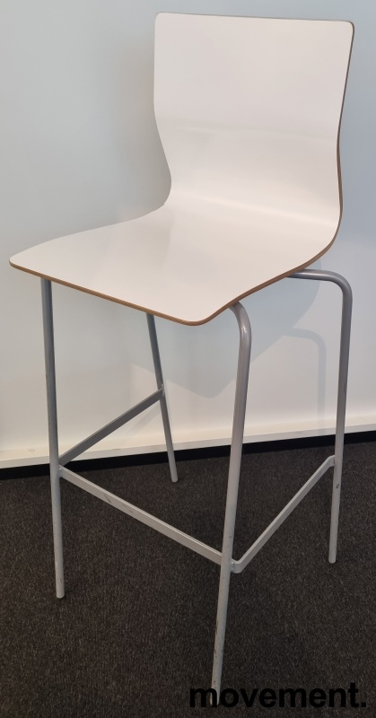 Solgt!Barstol i hvitt / grått fra - 1 / 4