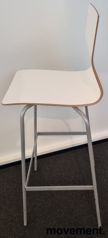 Solgt!Barstol i hvitt / grått fra - 2 / 4