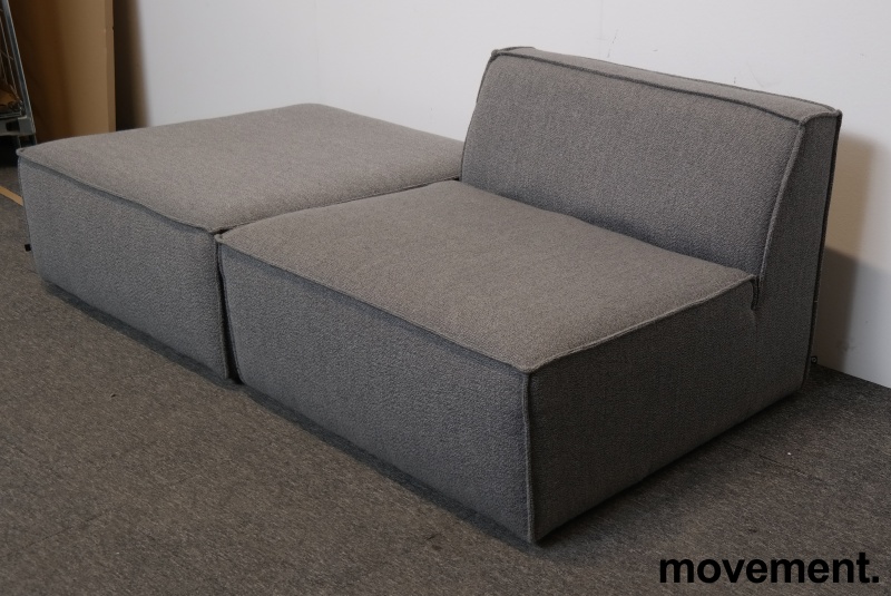 Solgt!Modulsofa i grått stoff fra - 2 / 3