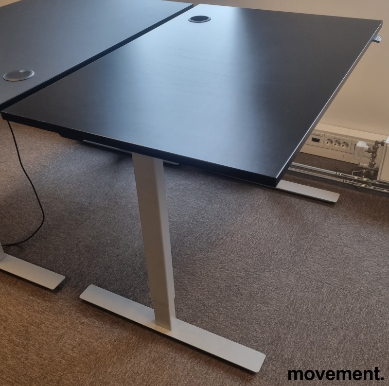 Solgt!Skrivebord med elektrisk hevsenk, - 2 / 7