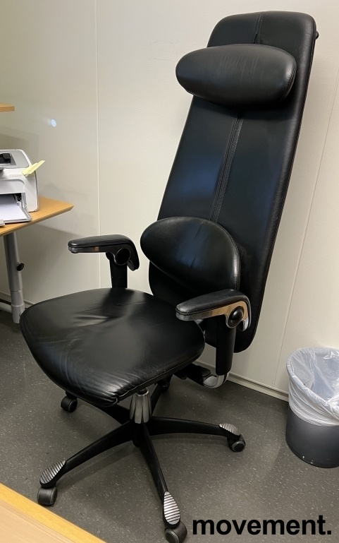 Solgt!Kontorstol: HÅG H09 9130 i sort - 1 / 2