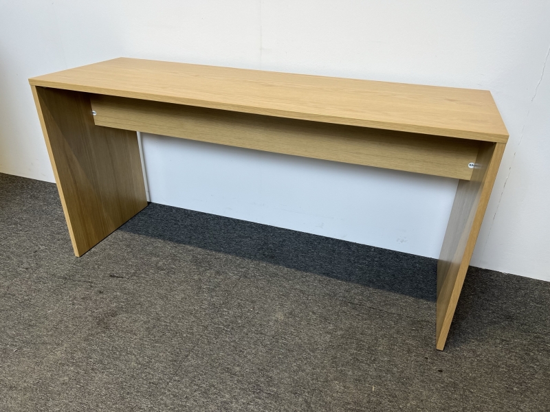 Barbord i eikefiner, 180x60cm, 90cm