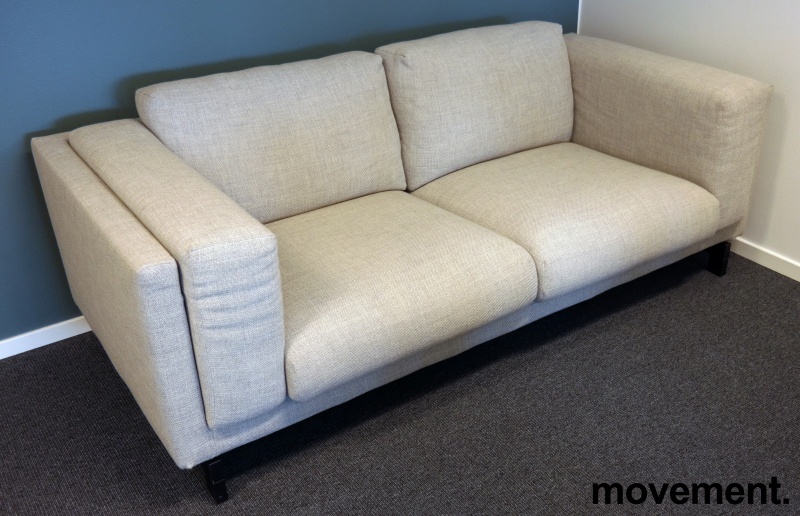 Solgt!IKEA Nockeby 2-seter sofa i lyst - 1 / 3
