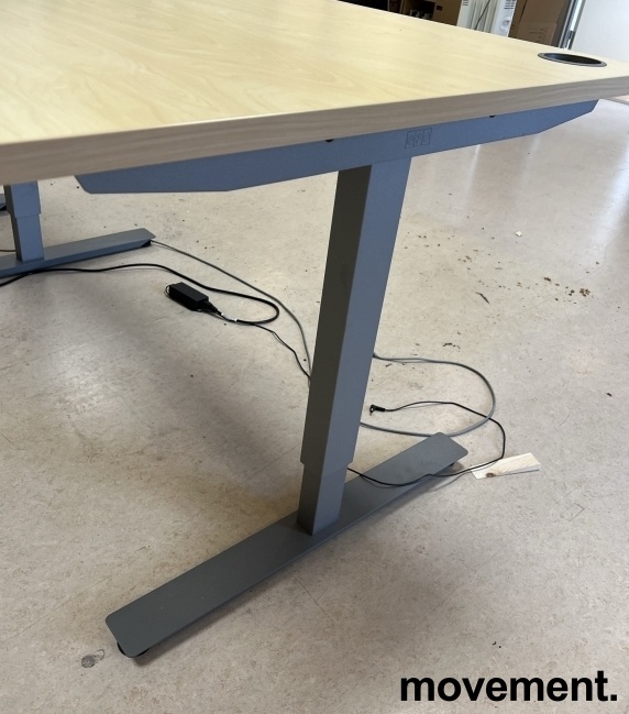 Solgt!Skrivebord i bjerk laminat / grått - 2 / 2
