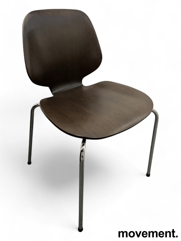 Konferansestol i smoked oak / krom - 1 / 3