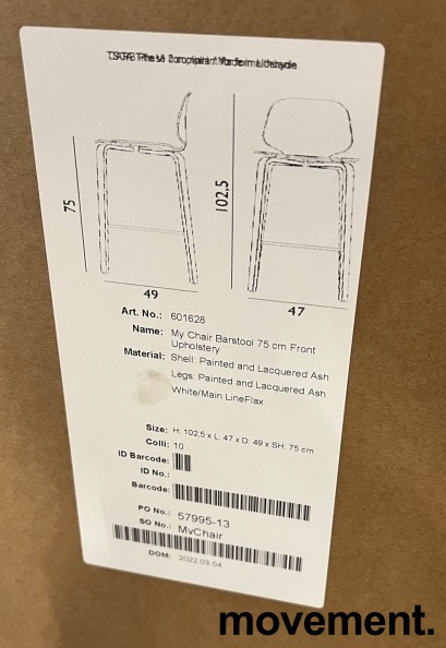 Normann Copenhagen barstol, modell - 3 / 3