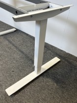 Understell for skrivebord i hvitt fra EFG, passer bordplate 120x80cm eller større, pent brukt