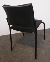 Konferansestol / stablestol i sort fra Nowystyl, modell  Xilium, pent brukt