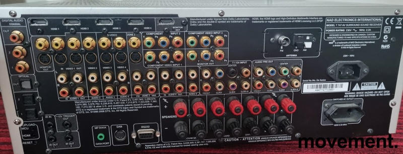 Solgt!Forsterker: NAD T747 AV Sound - 2 / 3