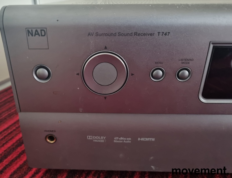 Solgt!Forsterker: NAD T747 AV Sound - 3 / 3